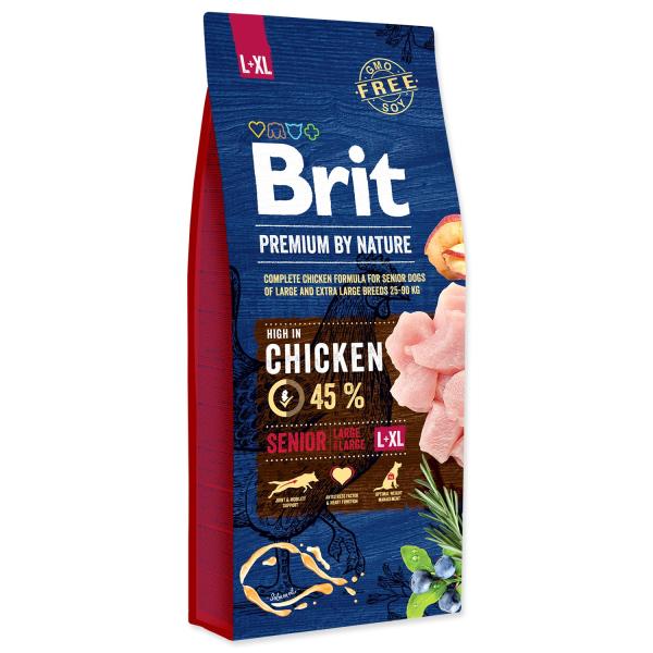 Krmivo Brit Premium by Nature senior L+XL 15kg