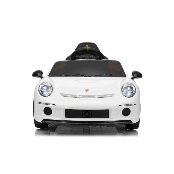 Elektrické autíčko RUF GT 12V, bílé, Otevírací dveře, 2.4 GHz dálkové ovládání, LED sve