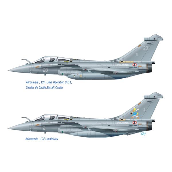 Model Kit letadlo 1319 - RAFALE M OPERATIONS extérieures 2011 (1:72) (obrázek 3)