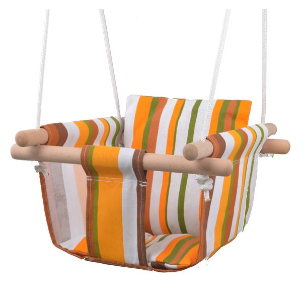 Houpačka plátěná pruhovaná