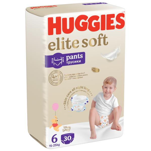 HUGGIES® Elite Soft Pants Kalhotky plenkové jednorázové 6 (15-25 kg) 30 ks