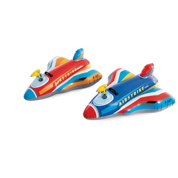 Intex 57531 Nafukovací stíhačka s vodní pistolí, 2 druhy, 112 x 91 x 41 cm