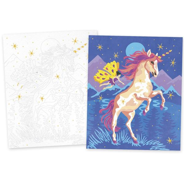 Janod Atelier Sada Maxi Malování s čísly Jednorožci