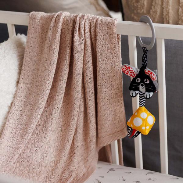BABYONO Deka pletená bambusová Light Beige (obrázek 7)