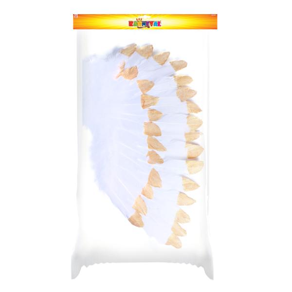 Andělská křídla s peřím, bílo-zlaté