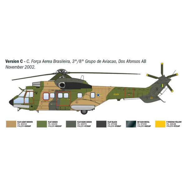 Model Kit vrtulník 91096 - AS332 Super Puma (1:72) (obrázek 6)