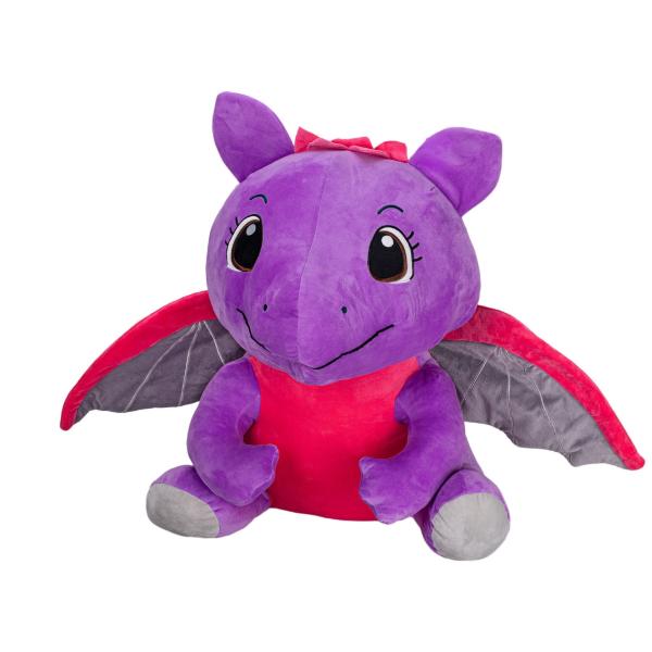 Plush Friends drak fialový plyšový 60cm sedící 0m+