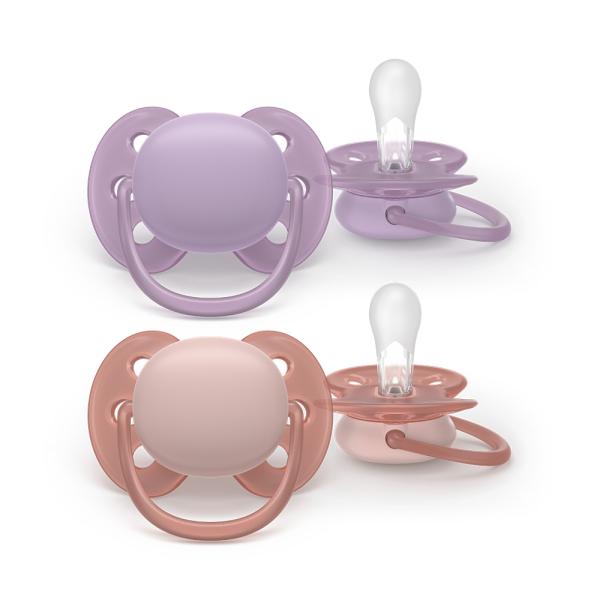 Philips Avent Cumisüveg Ultrasoft Premium 6-18m lány 2 db