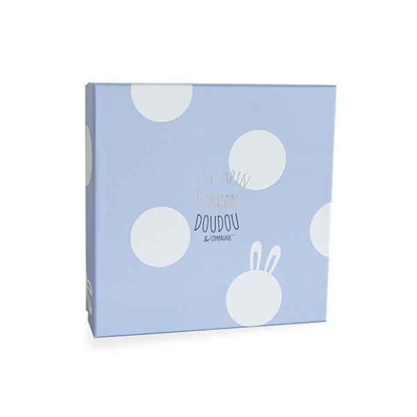 Doudou Plyšový zajíček modrý 26 cm (obrázek 4)