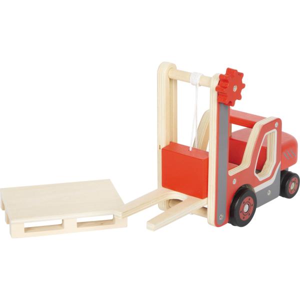 small foot Drevený vysokozdvižný vozík s paletou