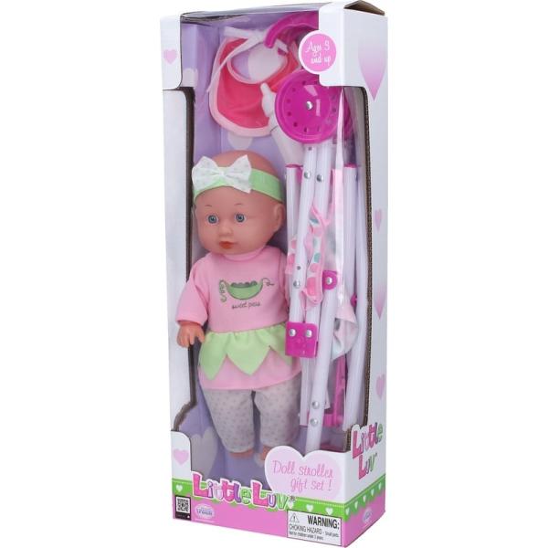 Miminko s kočárkem 28cm