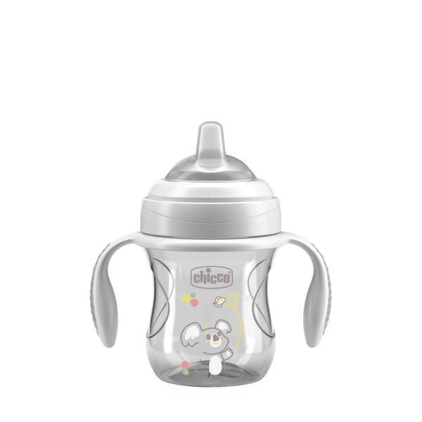 Chicco Hrnček Transition učiaci s držadlami grey, 4m+
