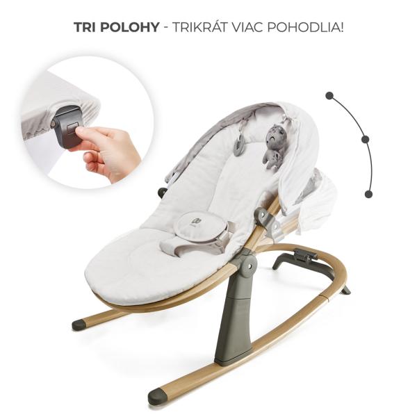 KINDERKRAFT Lehátko Elsu Grey, do 9 kg (obrázek 5)