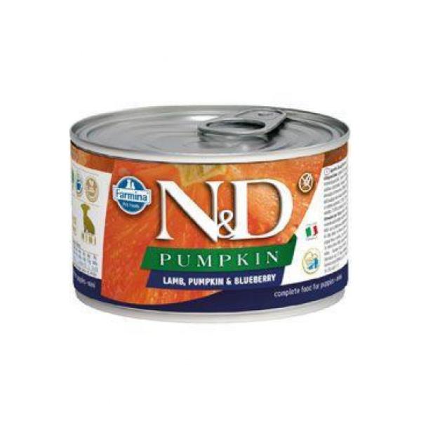 KONZERVA N&D DOG LAMB & PUMPKIN & BLUEBERRY PUPPY 140g