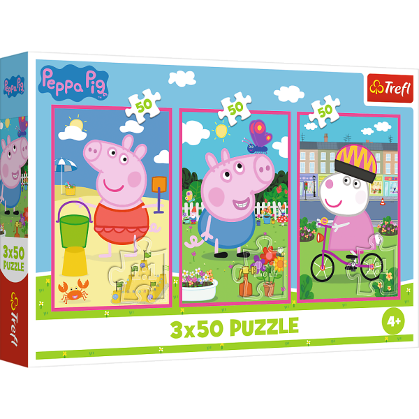 Trefl Puzzle 3x50 Peppa Pig / La forza dell'amicizia
