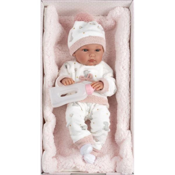 Llorens 63510 NEW BORN HOLČIČKA - realistická panenka miminko s celovinylovým tělem (obrázek 5)