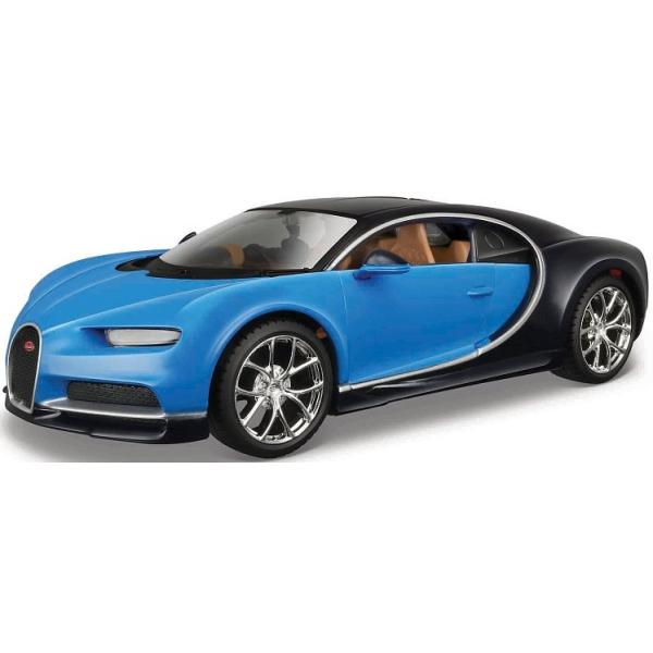 Maisto - Bugatti Chiron, modré, assembly line, 1:24