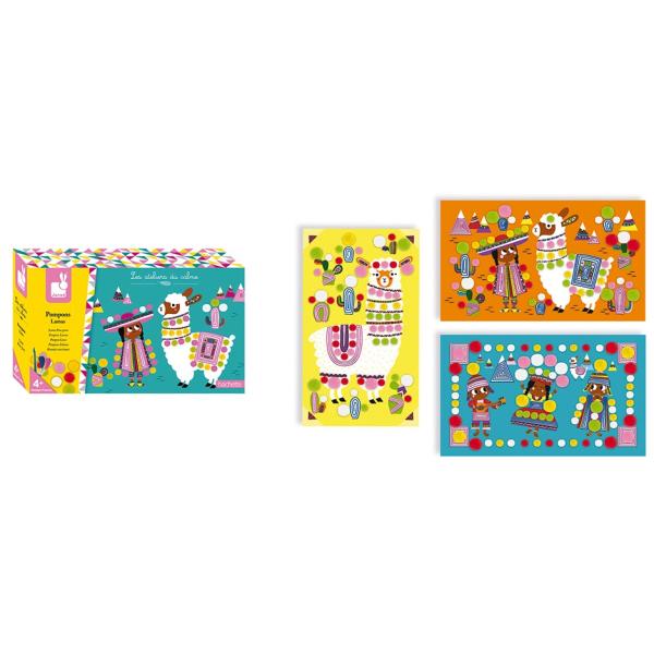 Janod Atelier Lama s bambulkami Midi 4+