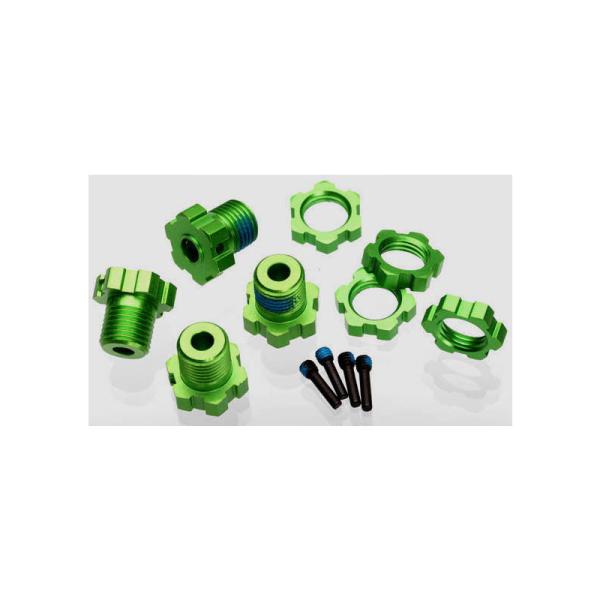 Traxxas náboj kolesa 17mm hliníkový zelený (4)