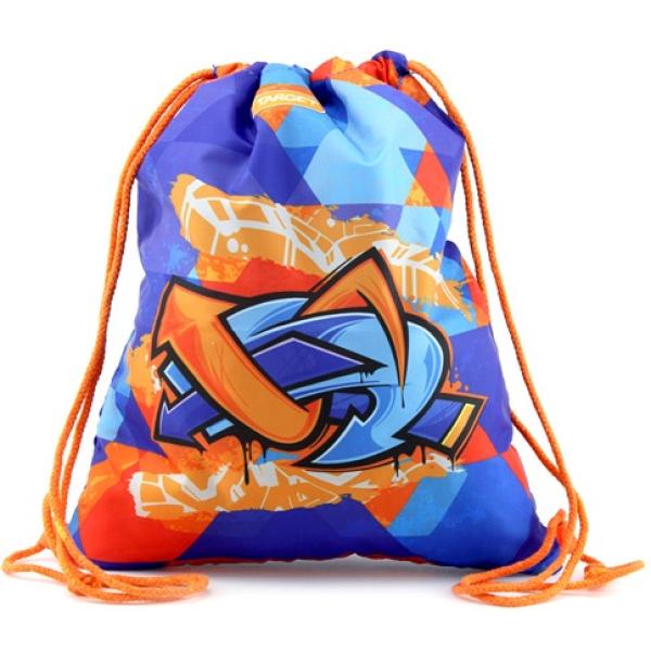 Športový vak Target, Graffiti, modro-oranžový