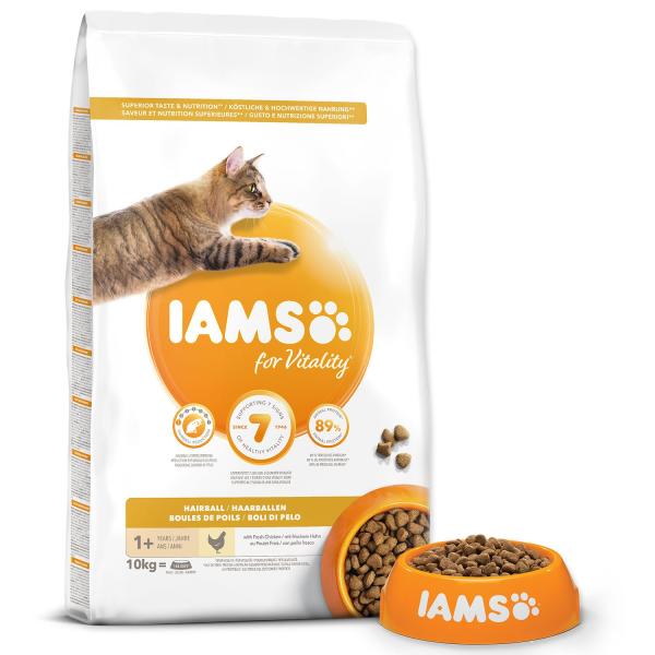 IAMS Cat Adult Hairball Chicken 10kg