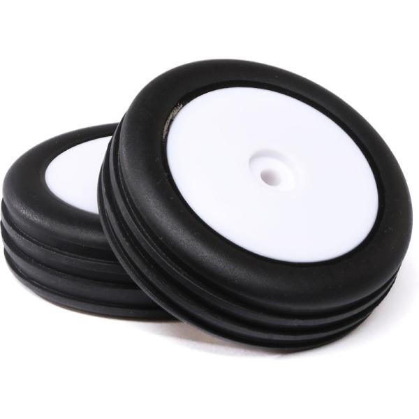 Losi koleso s pneu Wide Body Rib, predné, disk biely (2): Mini-B