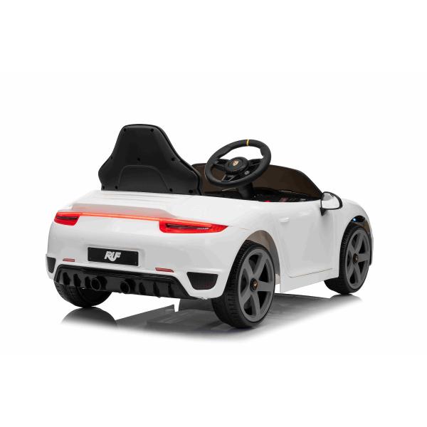 Elektrické autíčko RUF GT 12V, bílé, Otevírací dveře, 2.4 GHz dálkové ovládání, LED sve (obrázek 8)