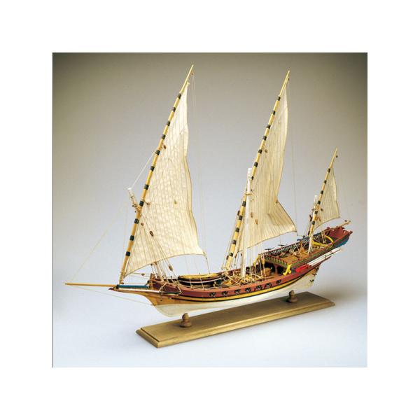 AMATI Sciabecco pirátská loď 1753 1:60 kit (obrázek 3)