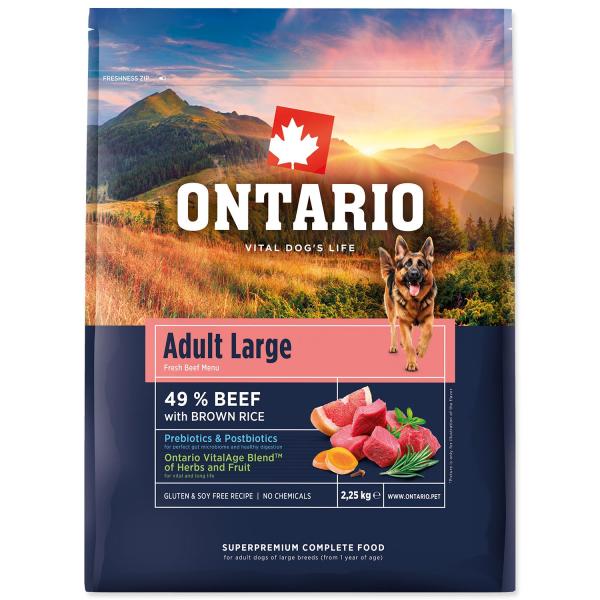 Krmivo Ontario Adult Large Beef & Brown Rice 2,25kg (obrázek 3)
