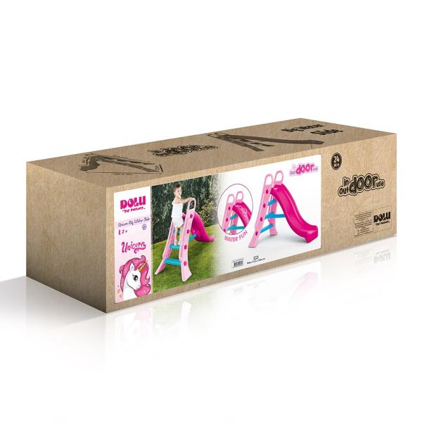 Dolu Unicorn XL Velká vodní skluzavka, růžová (obrázek 7)