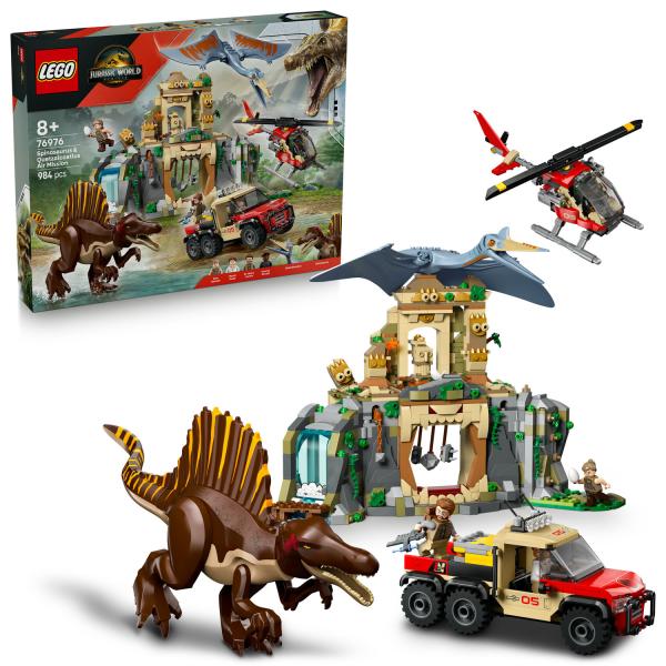 LEGO® Jurassic World™ 76976 Misión aérea de Spinosaurus y Quetzalcoatlus