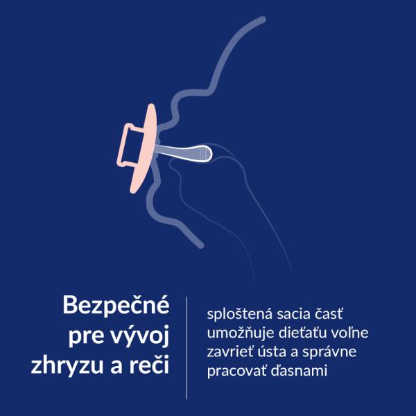 LOVI Dudlík svítící silikonový dynamický Prime 0-6m 1ks Blush