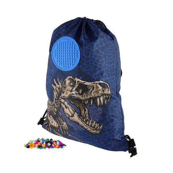 PIXIE CREW batoh s dinosaurem, malý panel