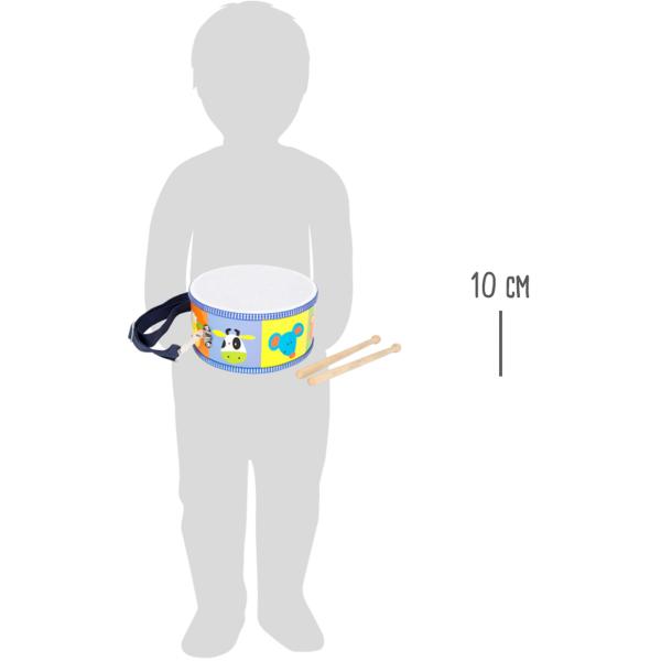 small foot Dětské dřevěné hudební nástroje buben zvířata (obrázek 4)