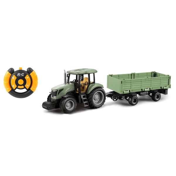 Traktor s vlečkou RC na dálkové ovládání 40 cm