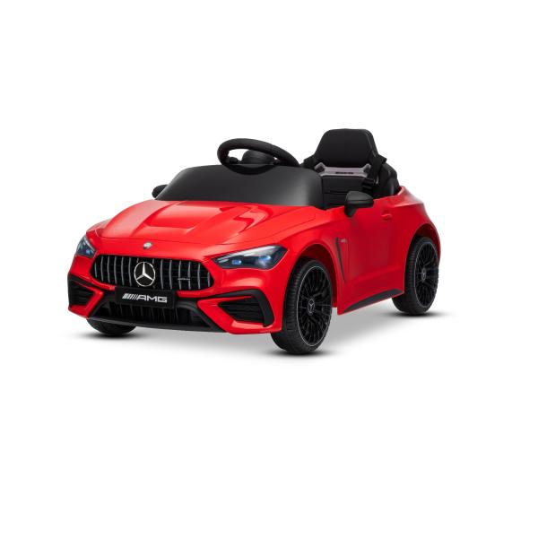 Elektrické autíčko Mercedes CLE 12V s pohonom zadných kolies, červené, Jednomiestne, Lítio