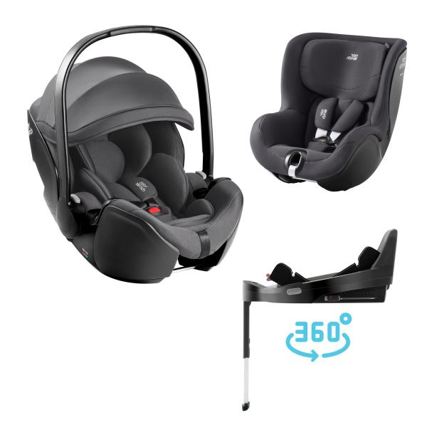 Autosedačka set Baby-Safe Pro + Vario Base 5Z + autosedačka Dualfix 5z Classic, Deep Grey