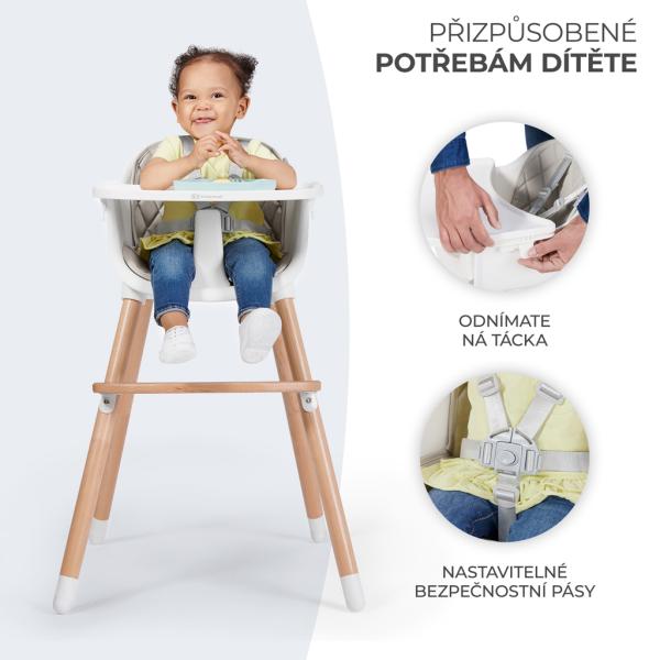 KINDERKRAFT Židle do jídelny Sienna pink (obrázek 4)