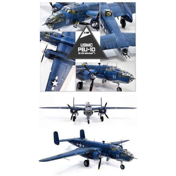 Model Kit letadlo 12334 - USMC PBJ-1D (B-25 Mitchell) (1:48) (obrázek 4)