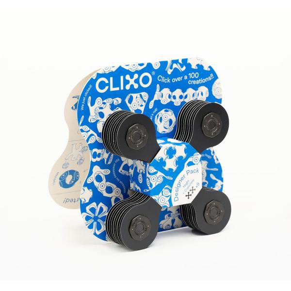 CLIXO Designer Black & Grey – magnetická stavebnice 9 kusů