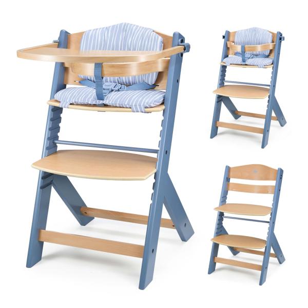 KINDERKRAFT Židlička jídelní Nordic Breeze s polštářem