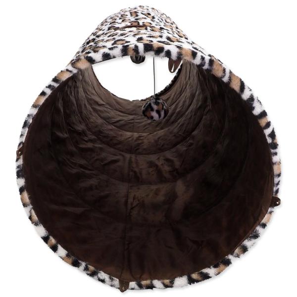 Tunel Magic Cat XL plyš leopard 150x35cm (obrázek 3)