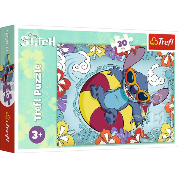 Trefl Puzzle Lilo&Stitch: Na prázdninách 30 dílků