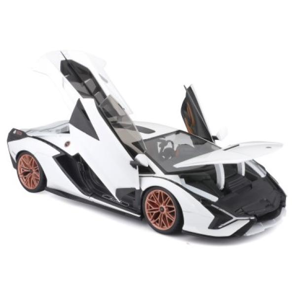 Bburago 1:18 TOP Lamborghini Sián FKP 37 White/Black
