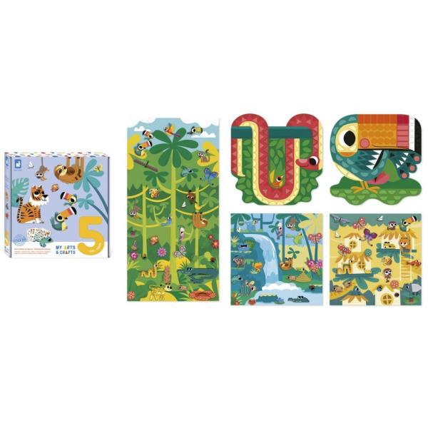 Janod My arts&crafts Nalepování Zvířátka