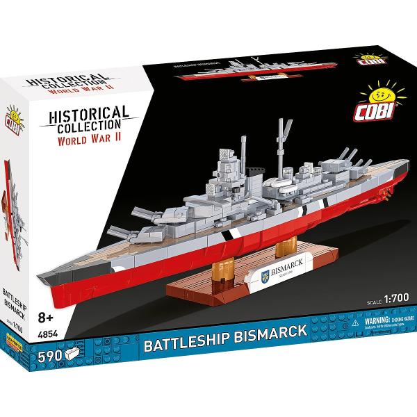 Cobi 4854 Segunda Guerra Mundial Acorazado Alemán Bismarck 1:700