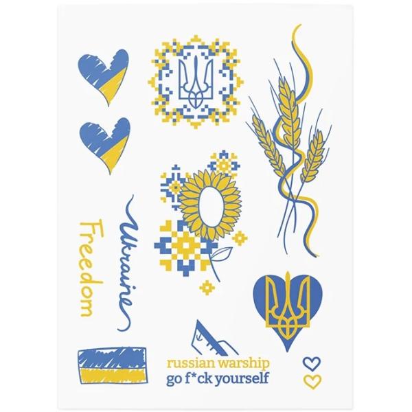 TATTonMe Voděodolné dočasné tetovačky Ukrajina mix