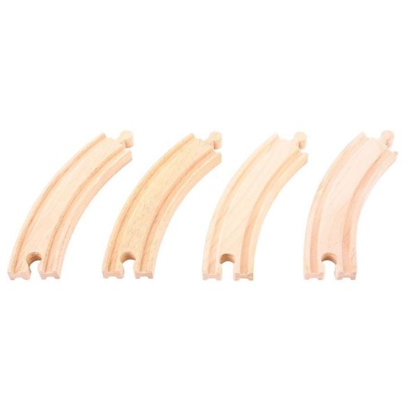 Bigjigs Rail Dlouhé kruhové koleje 17 cm 4 ks