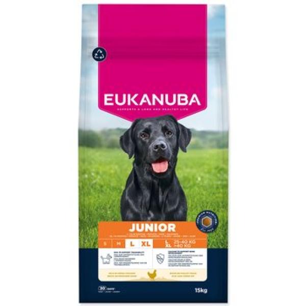 Krmivo EUKANUBA Junior Large bohaté na čerstvé kuře 15 kg