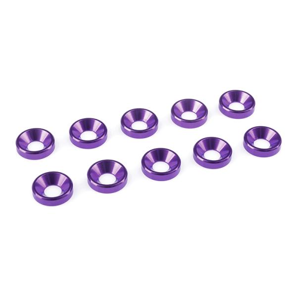 Rondella vite M4 alluminio viola (10)